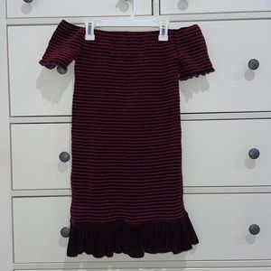 NEW VELVET MINI DRESS (brand Aqua)